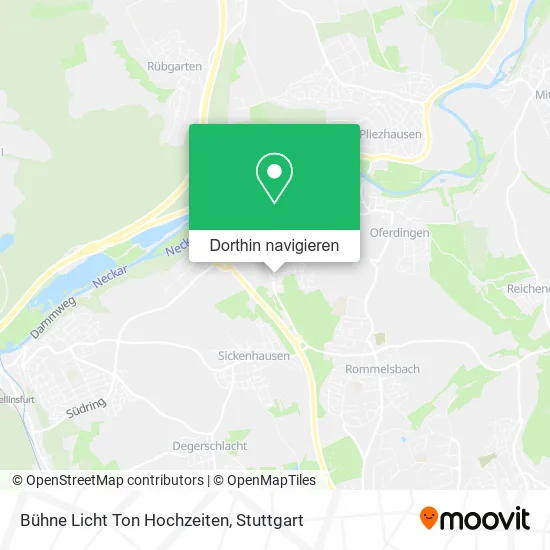 Bühne Licht Ton Hochzeiten Karte