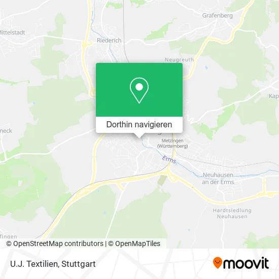 U.J. Textilien Karte