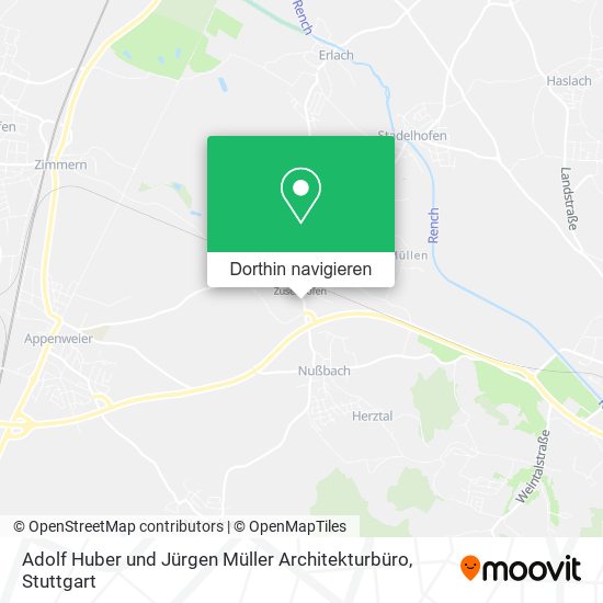 Adolf Huber und Jürgen Müller Architekturbüro Karte