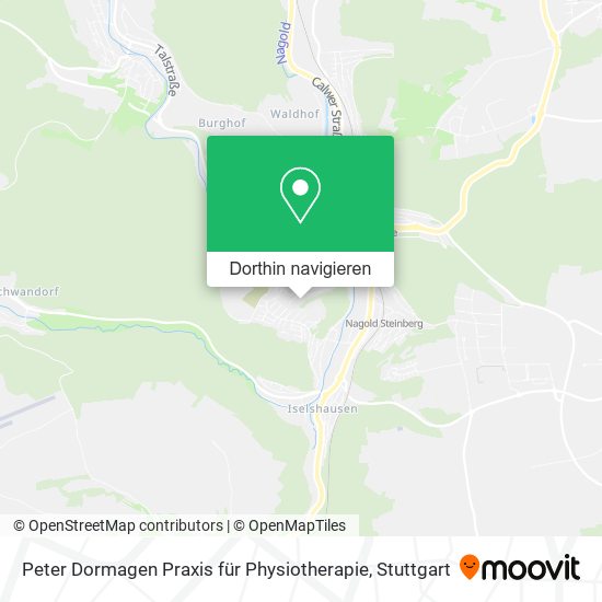 Peter Dormagen Praxis für Physiotherapie Karte