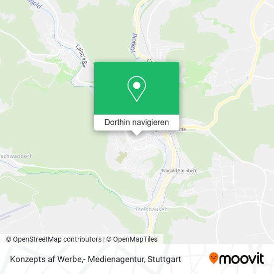 Konzepts af Werbe,- Medienagentur Karte