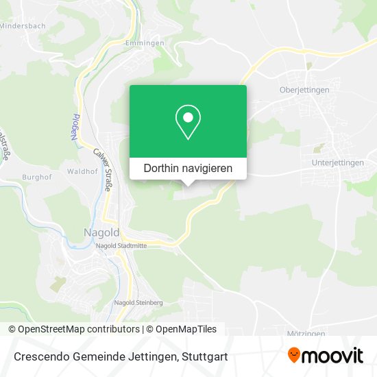 Crescendo Gemeinde Jettingen Karte