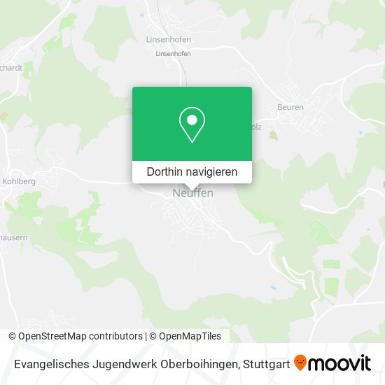 Evangelisches Jugendwerk Oberboihingen Karte