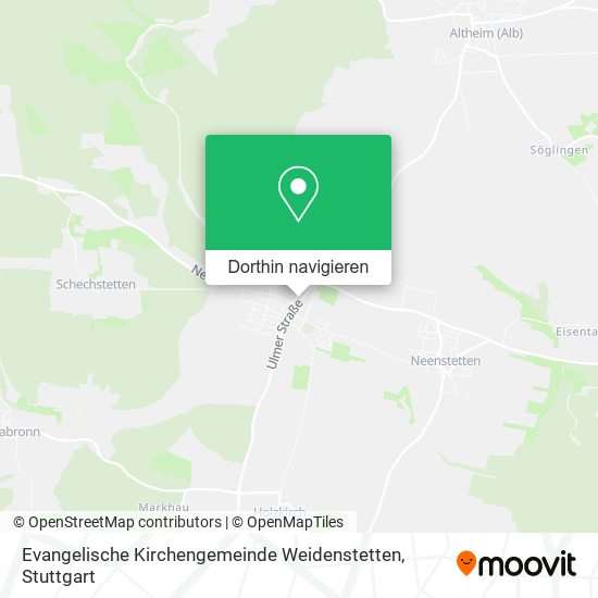 Evangelische Kirchengemeinde Weidenstetten Karte