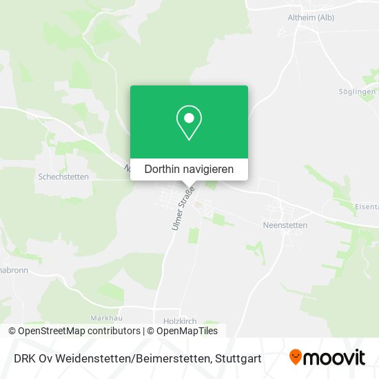 DRK Ov Weidenstetten / Beimerstetten Karte