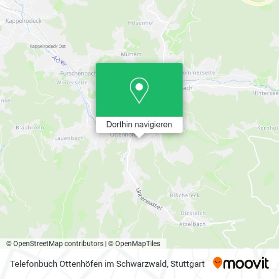Telefonbuch Ottenhöfen im Schwarzwald Karte