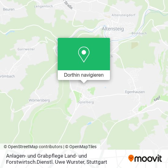 Anlagen- und Grabpflege Land- und Forstwirtsch.Dienstl. Uwe Wurster Karte