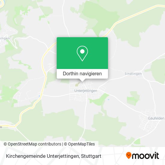 Kirchengemeinde Unterjettingen Karte