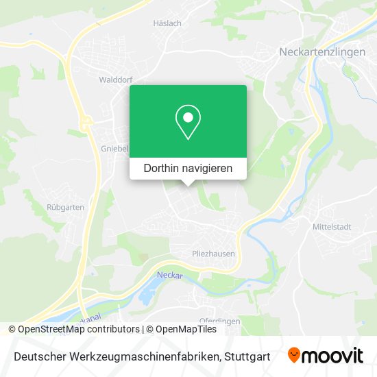 Deutscher Werkzeugmaschinenfabriken Karte
