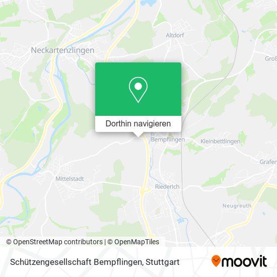 Schützengesellschaft Bempflingen Karte