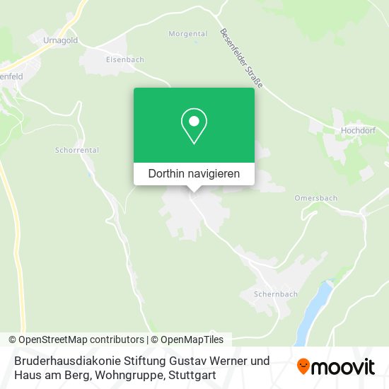 Bruderhausdiakonie Stiftung Gustav Werner und Haus am Berg, Wohngruppe Karte