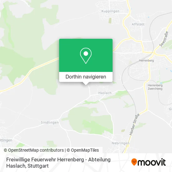 Freiwillige Feuerwehr Herrenberg - Abteilung Haslach Karte