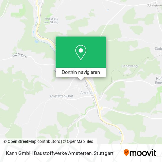 Kann GmbH Baustoffwerke Amstetten Karte