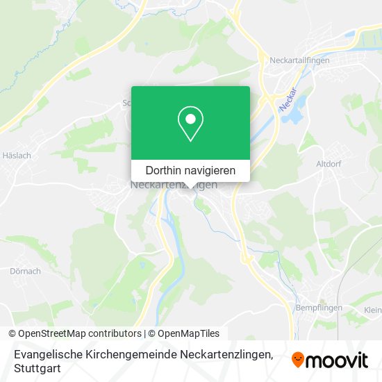 Evangelische Kirchengemeinde Neckartenzlingen Karte
