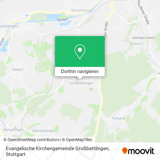 Evangelische Kirchengemeinde Großbettlingen Karte