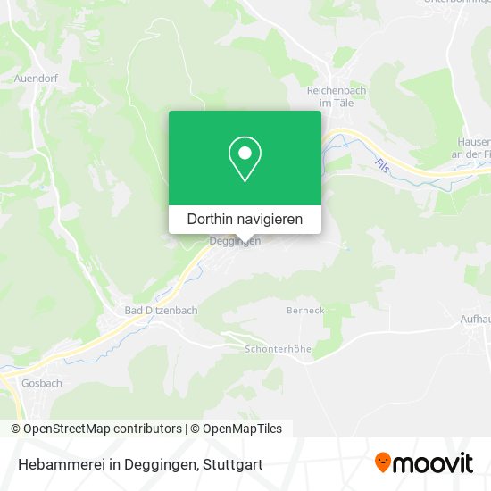 Hebammerei in Deggingen Karte