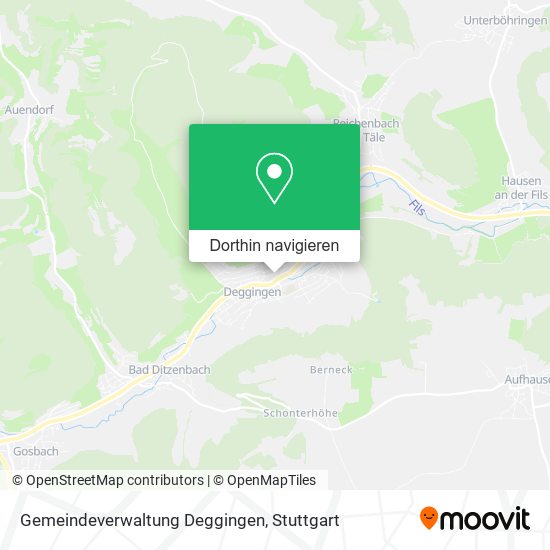 Gemeindeverwaltung Deggingen Karte