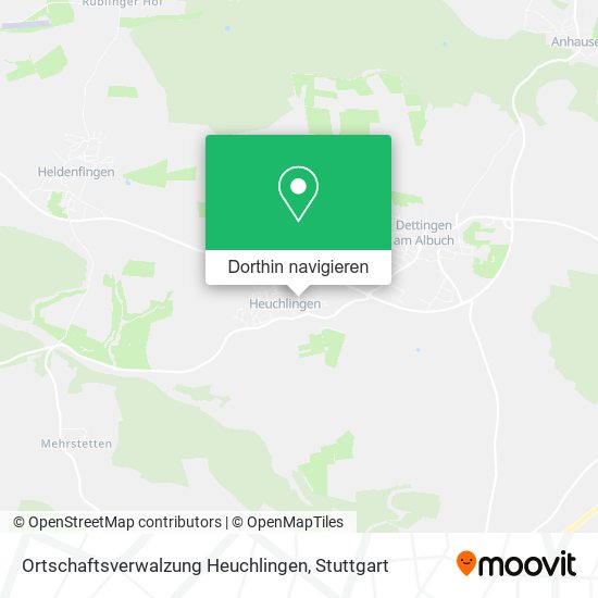 Ortschaftsverwalzung Heuchlingen Karte