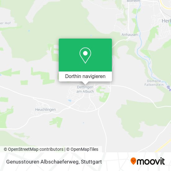 Genusstouren Albschaeferweg Karte