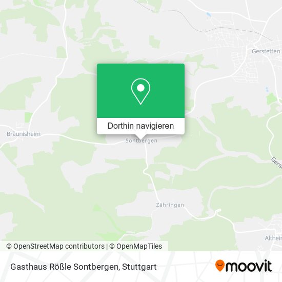 Gasthaus Rößle Sontbergen Karte