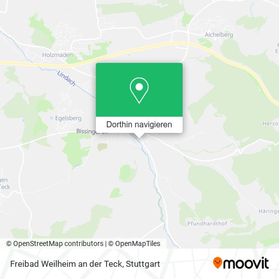 Freibad Weilheim an der Teck Karte