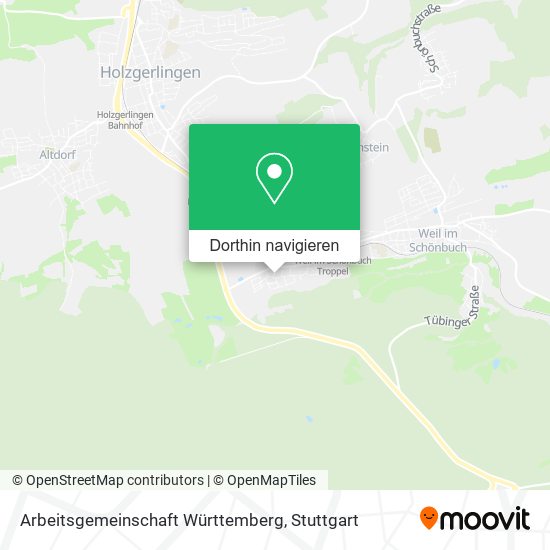 Arbeitsgemeinschaft Württemberg Karte