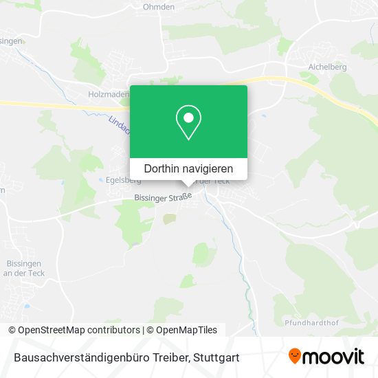 Bausachverständigenbüro Treiber Karte