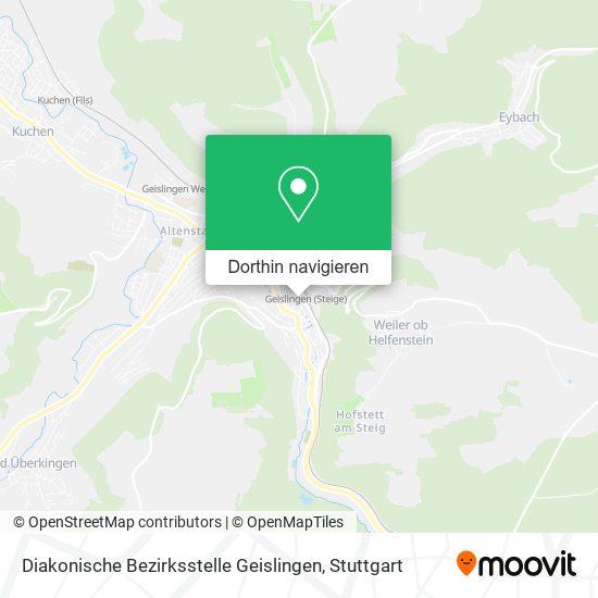 Diakonische Bezirksstelle Geislingen Karte