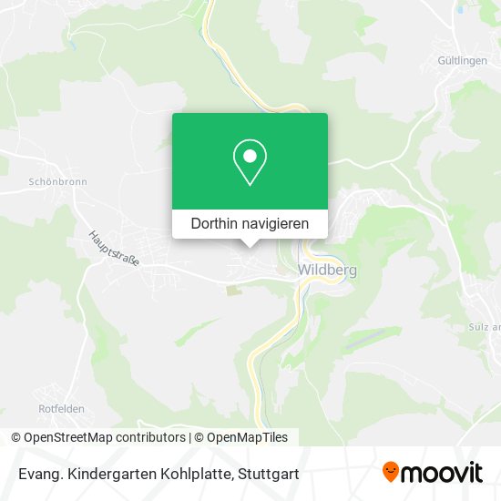 Evang. Kindergarten Kohlplatte Karte