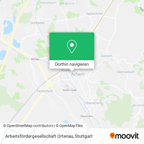 Arbeitsfördergesellschaft Ortenau Karte