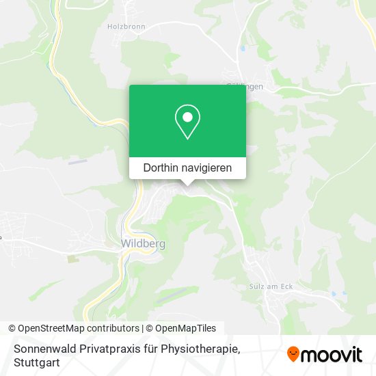 Sonnenwald Privatpraxis für Physiotherapie Karte