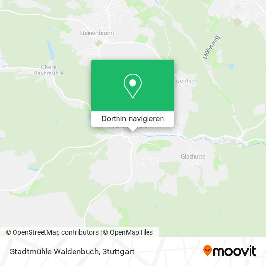 Stadtmühle Waldenbuch Karte