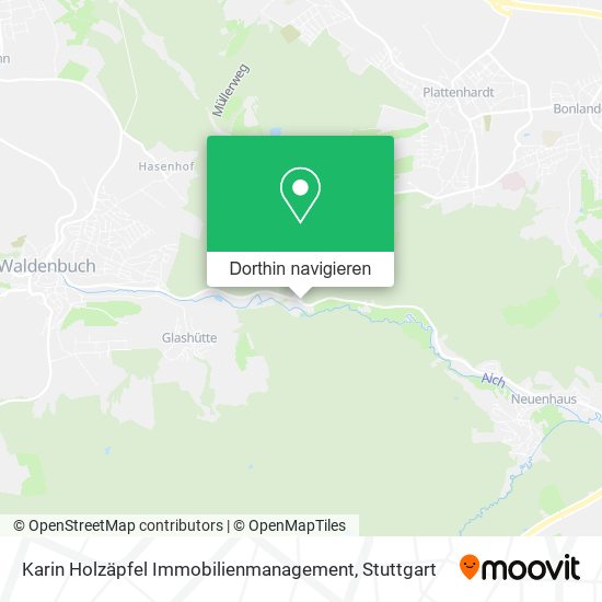 Karin Holzäpfel Immobilienmanagement Karte