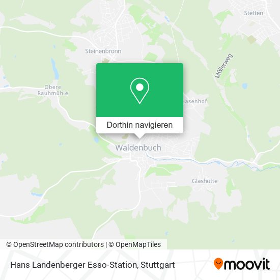 Hans Landenberger Esso-Station Karte