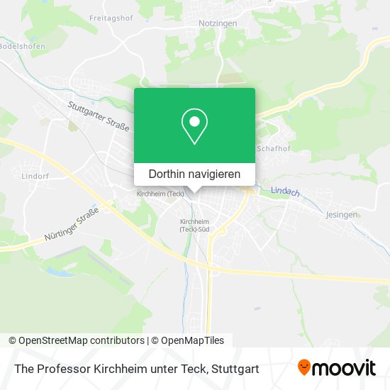 The Professor Kirchheim unter Teck Karte
