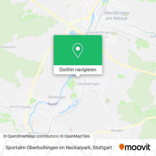 Sportalm Oberboihingen im Neckarpark Karte