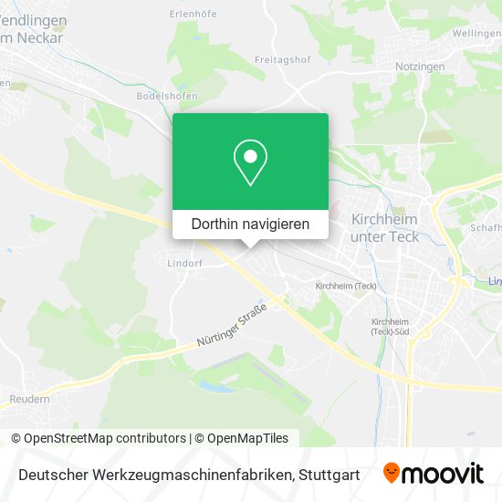 Deutscher Werkzeugmaschinenfabriken Karte