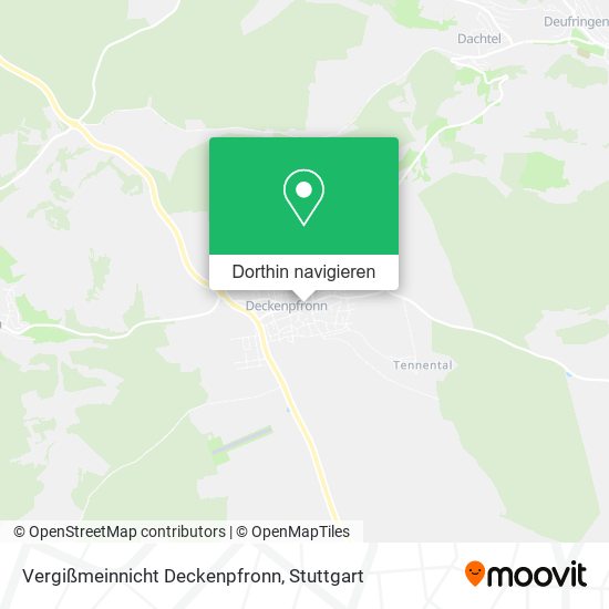 Vergißmeinnicht Deckenpfronn Karte