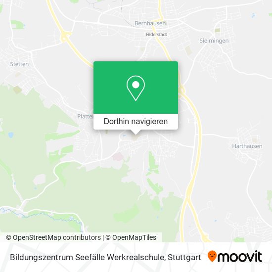 Bildungszentrum Seefälle Werkrealschule Karte