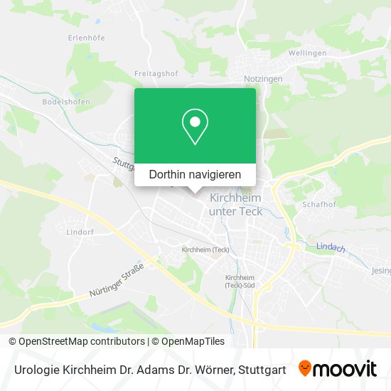 Urologie Kirchheim Dr. Adams Dr. Wörner Karte