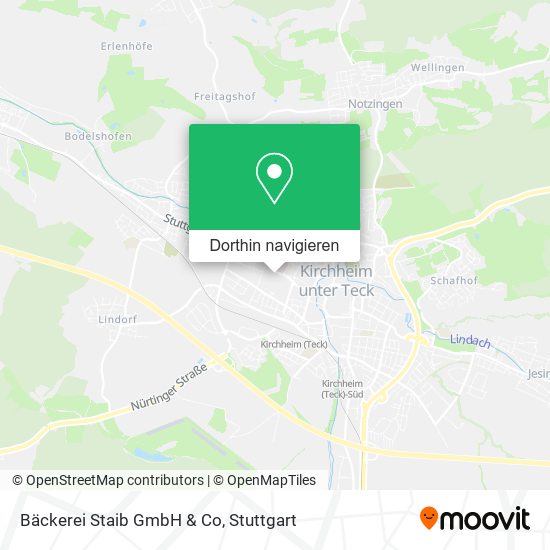 Bäckerei Staib GmbH & Co Karte