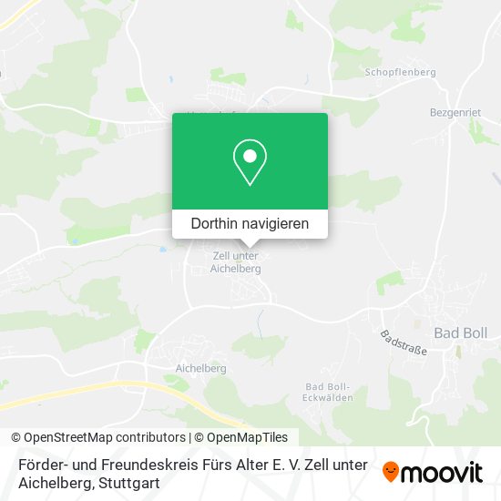 Förder- und Freundeskreis Fürs Alter E. V. Zell unter Aichelberg Karte