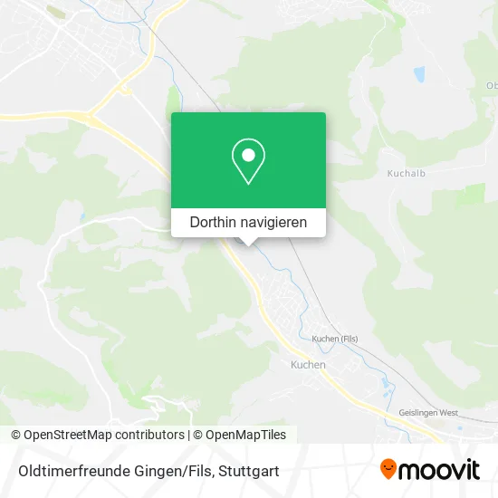 Oldtimerfreunde Gingen/Fils Karte