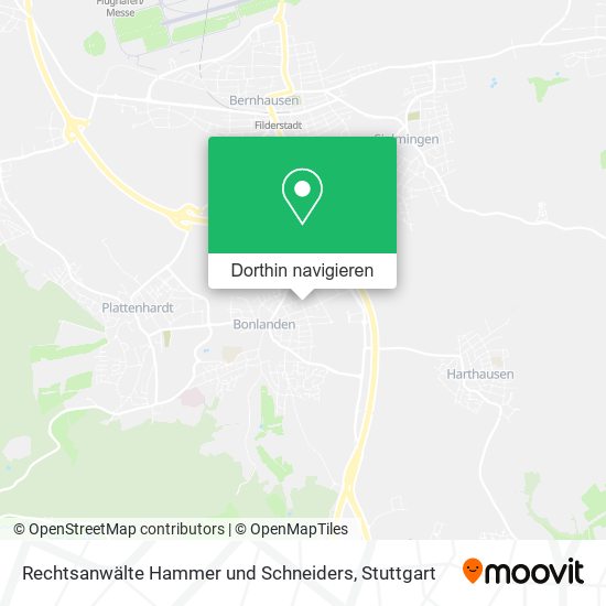Rechtsanwälte Hammer und Schneiders Karte