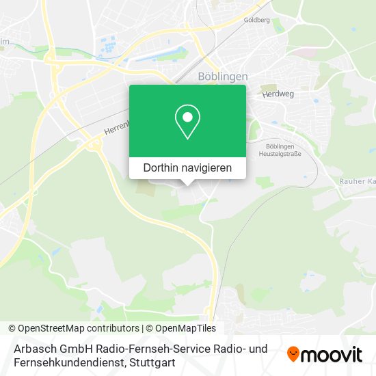 Arbasch GmbH Radio-Fernseh-Service Radio- und Fernsehkundendienst Karte