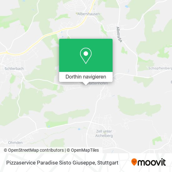 Pizzaservice Paradise Sisto Giuseppe Karte