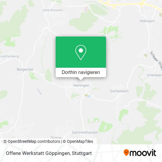 Offene Werkstatt Göppingen Karte