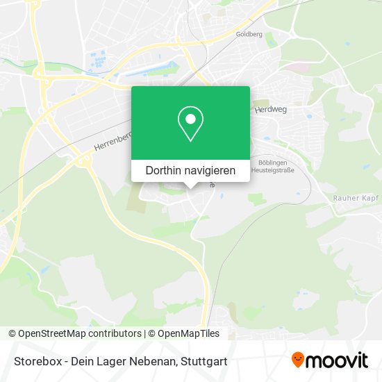 Storebox - Dein Lager Nebenan Karte