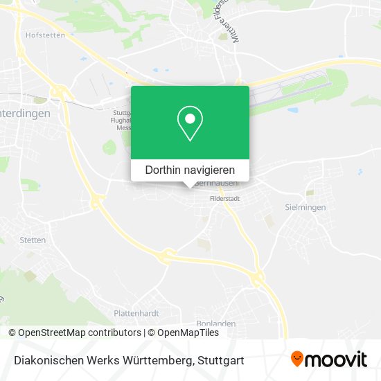 Diakonischen Werks Württemberg Karte