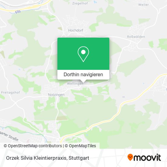 Orzek Silvia Kleintierpraxis Karte